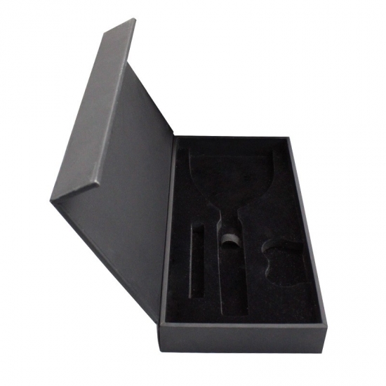 Custom black magnetic closure boxes