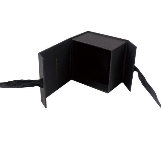 Black cardboard magnetic box