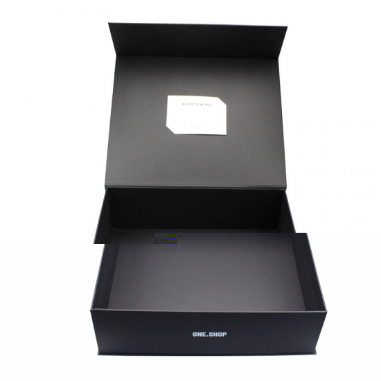 large black gift box with magnetic closure