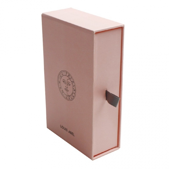 pink jewelry sliding box with drawers