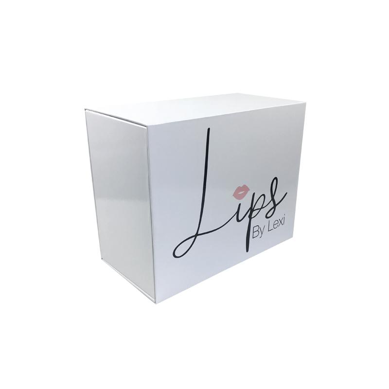 White Glossy Lamination Flat Cardboard Boxes