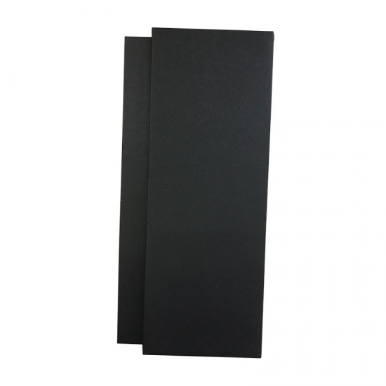 rectangular rigid presentation black lid and base boxes