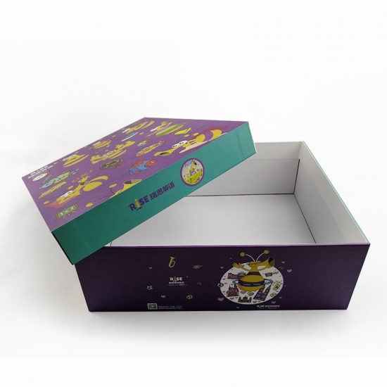 large colored pattern rectangle gift boxes with lids