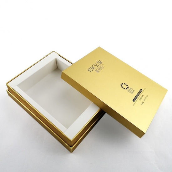large black logo gold paper gift boxes with lids