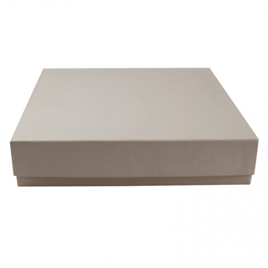 Custom simple and plain regular white gift box with lid