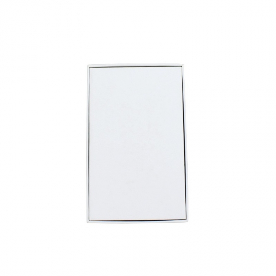 rectangle shape white gloss gift box with graphic lid