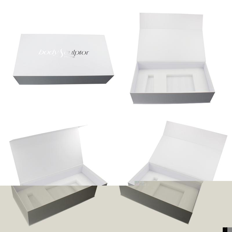 Custom clamshell gift box packaging with magnetic closure