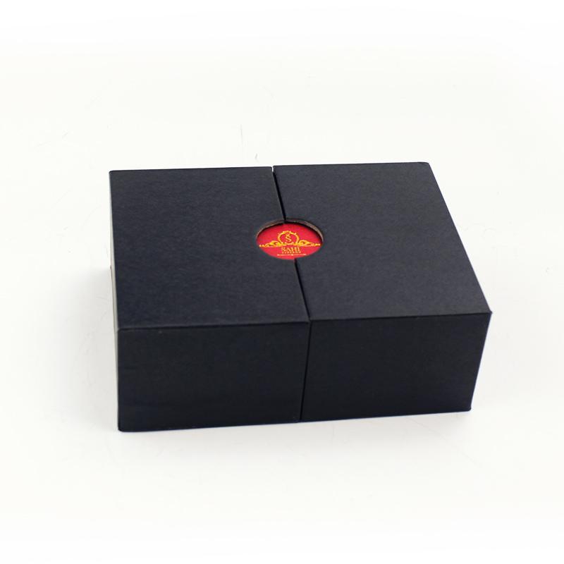 Special Window Design Unique Black Match Red Gifts Box