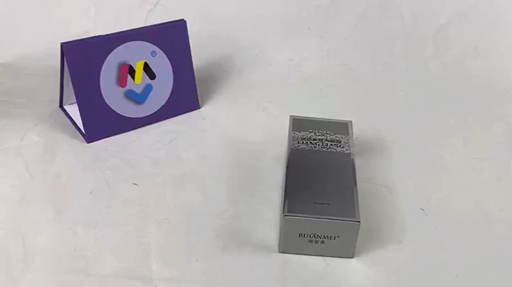 Metallic Silber Pappe handgefertigte Geschenkbox mit Maßgefertigtes Design